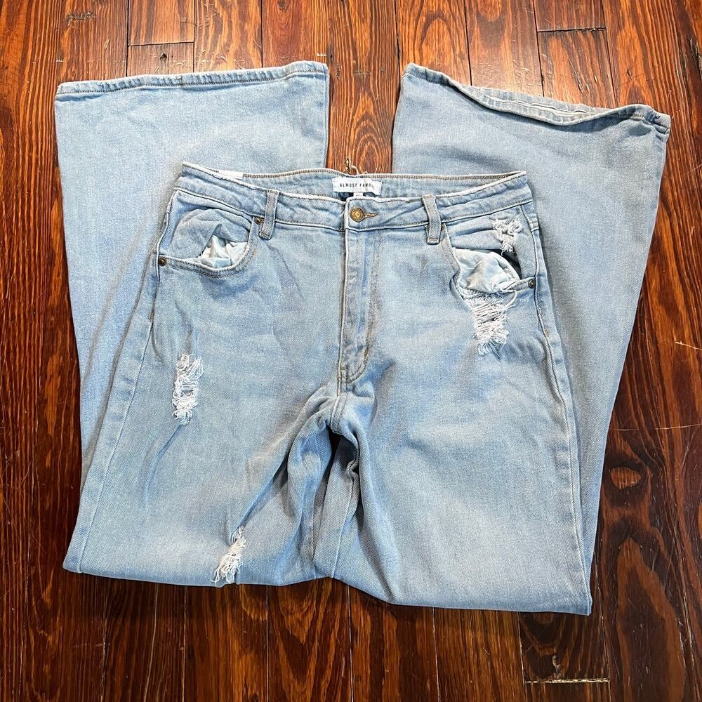 Almost Famous 32x30 Y2K Jeans Blue Wide Leg